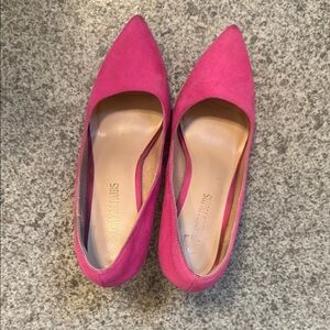 Worn Out Pink Suede Women's High Heels